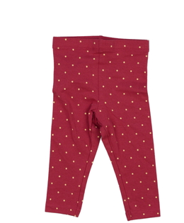 Tmavě červené legíny s kolečky Primark 