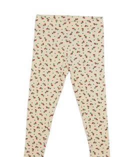 Světlé legíny s květinami 