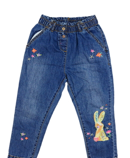 Modré riflové kalhoty se zajíčkem Next