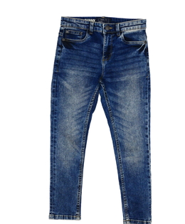 Modré melírované skinny rifle Next