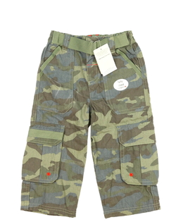 Nové maskáčové kalhoty s páskem a podšívkou