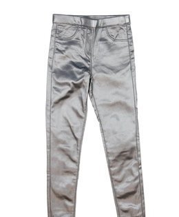 Stříbrné lesklé džegíny Next