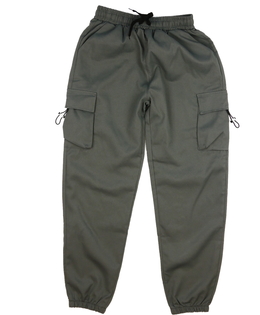 Šedé volné široké kalhoty 