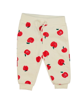 Krémové tepláky s jablíčky Primark 