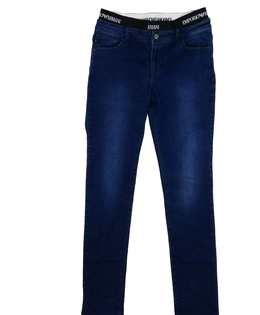 Tmavě modré dlouhé rifle vel. 176 Emporio Armani 