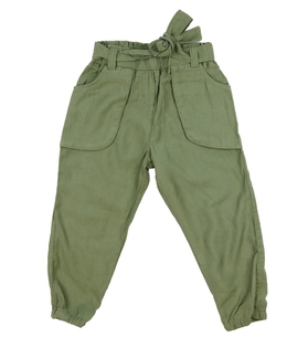 Zelené vzdušné kalhoty 