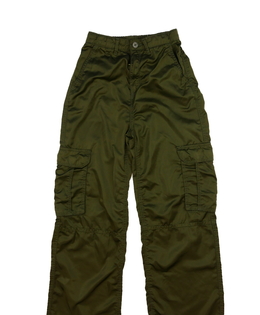 Khaki zelené volné kalhoty 