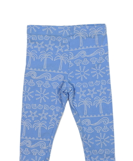 Modré zdobné legíny Primark 