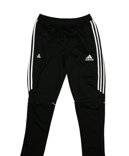 Černé sportovní tepláky vel. 176 Adidas