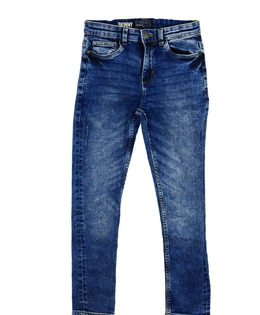 Modré melírované skinny rifle Next