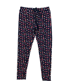 Tmavě modré květinové legíny Primark 
