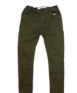 Tmavě zelené skinny rifle Primark 