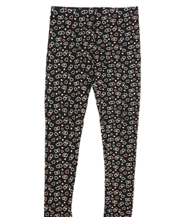 Černé legíny se srdíčky Primark 