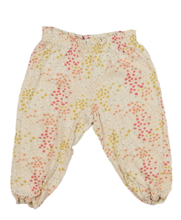 Hnědé květinové tepláčky H&M
