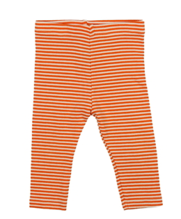 Oranžovo-bílé pruhované legíny M&S