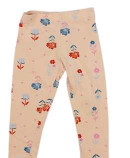 Béžové květinové legíny Mothercare