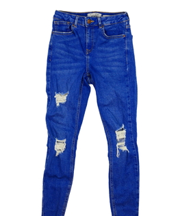 Modré trhané skinny rifle New Look 