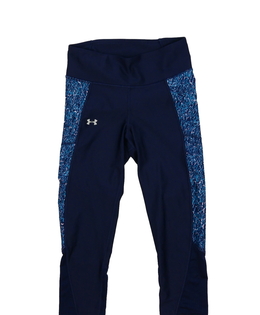 Tmavě modré sportovní 3/4 legíny Under Armour 