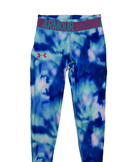 Modré melírované 3/4 legíny Under Armour 