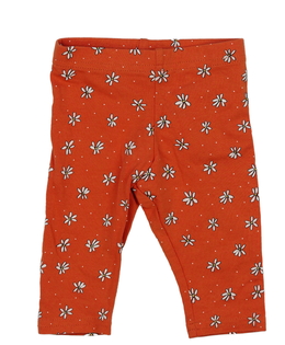 Oranžové květinové legíny Primark 