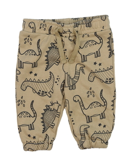 Hnědé tepláky s dinosaury Primark 