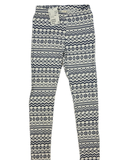 Nové bílé legíny s modrými vzory H&M