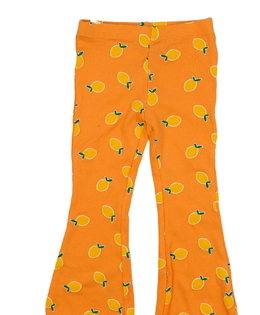 Oranžové zvonové legíny s citrony 