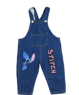 Modré riflové lacláče Stitch