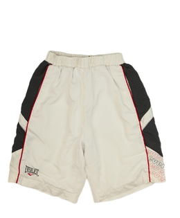 Krémové kraťasy s šedým pruhem 