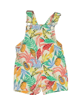 Světlý kraťasový overal s listy Primark