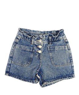 Modré melírované riflové kraťasy 