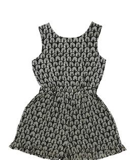 Černý lehký kraťasový overal s mušlemi Next