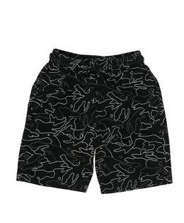 Černé vzorované teplákové kraťasy George