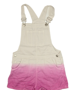 Růžovo-bílé riflové kraťasy s laclem F&F