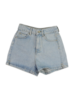 Světle modré riflové kraťasy New Look