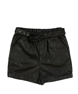 Černé koženkové kraťasy Primark 