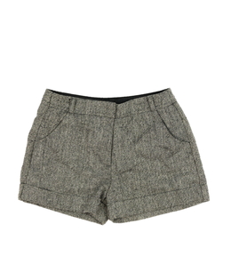 Šedé společenské lesklé kraťasy George