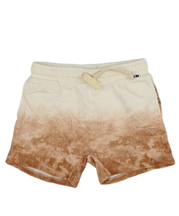 Melírované krémovo-hnědé kraťasy George