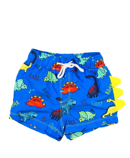 Modré dinosauří plážové kraťasy 