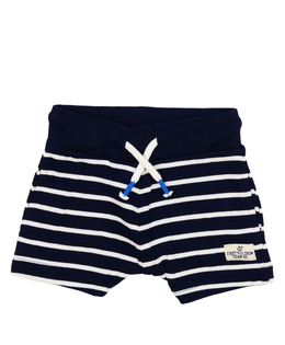 Tmavě modré kraťasy s bílými pruhy Next