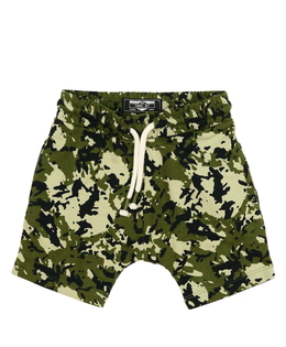 Zelené maskáčové kraťasy Next