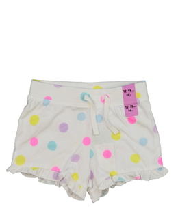 Nové bílé kraťasy s barevnými kolečky Primark 