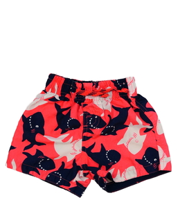 Červené plážové kraťasy Primark 