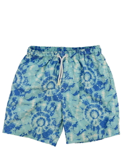 Modré batikované plážové kraťasy Primark