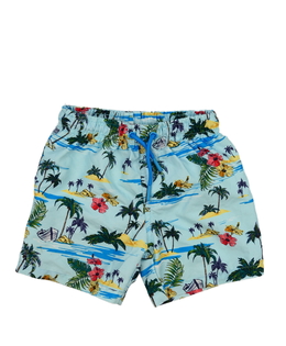 Modré plážové kraťasy s obrázky Primark 