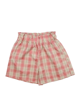 Růžové pruhované slabé kraťasy