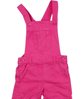 Růžové riflové kraťasy s laclem 