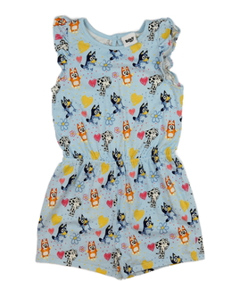 Modrý kraťasový overal Bluey George