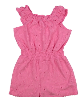 Růžový madeirový kraťasový overal River Island