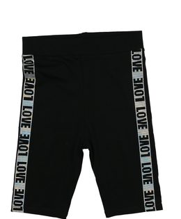 Černé kraťasy s nápisem LOVE George